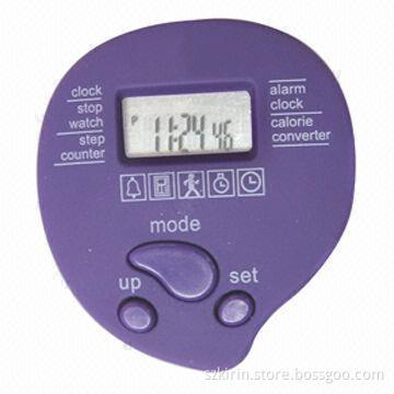 Heart-shaped Step Counter, Counts Step and Calorie Burnt, with Stride and Weight Setting